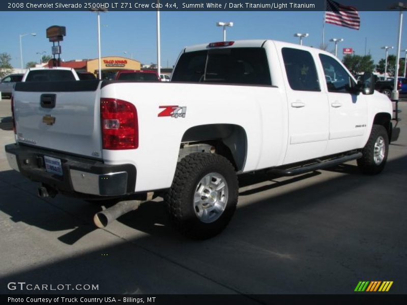 Summit White / Dark Titanium/Light Titanium 2008 Chevrolet Silverado 2500HD LT Z71 Crew Cab 4x4