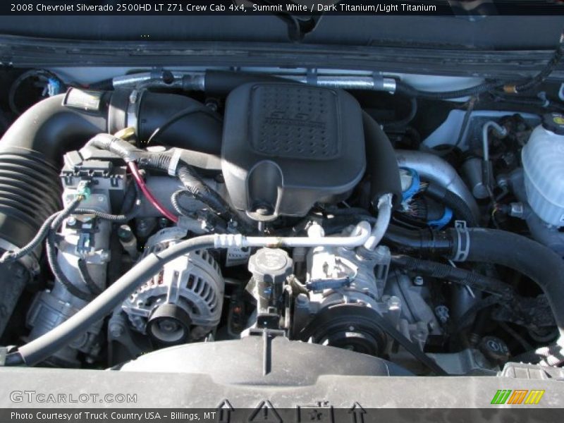 Summit White / Dark Titanium/Light Titanium 2008 Chevrolet Silverado 2500HD LT Z71 Crew Cab 4x4