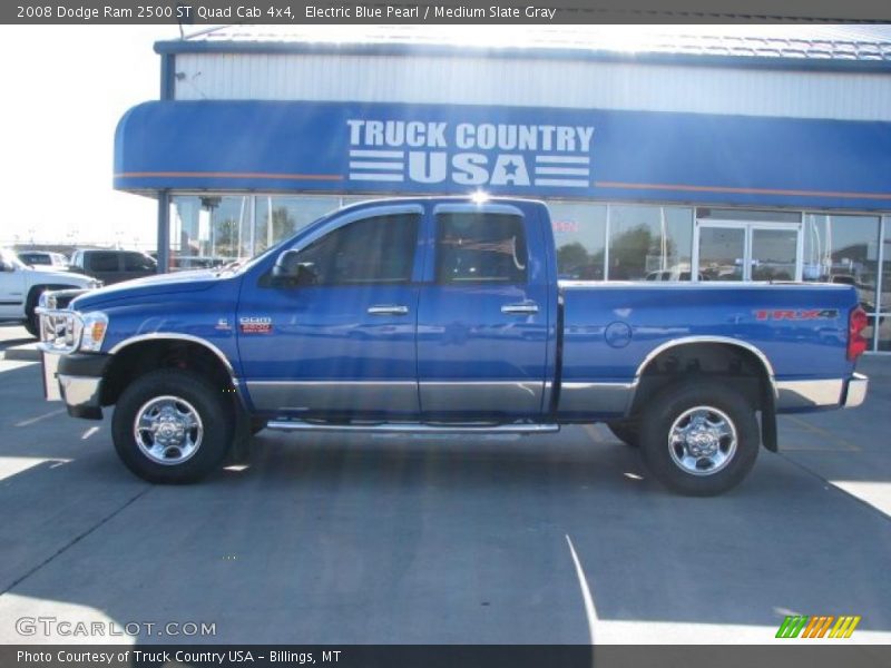Electric Blue Pearl / Medium Slate Gray 2008 Dodge Ram 2500 ST Quad Cab 4x4