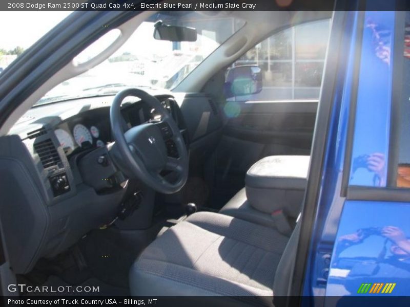 Electric Blue Pearl / Medium Slate Gray 2008 Dodge Ram 2500 ST Quad Cab 4x4