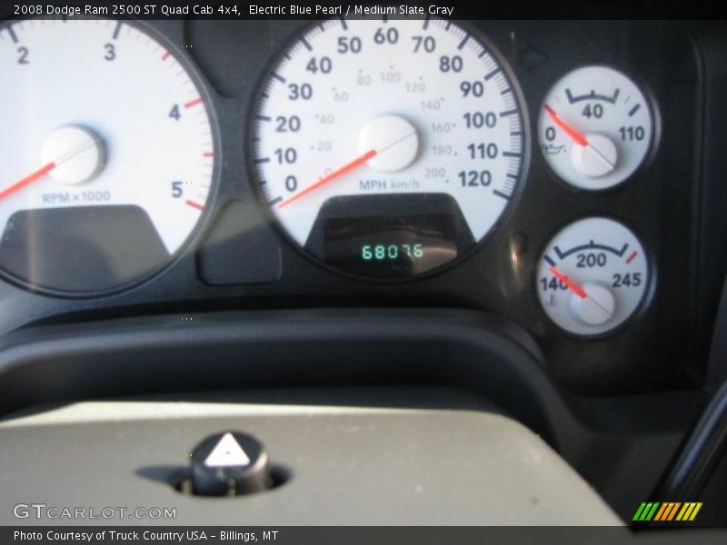 Electric Blue Pearl / Medium Slate Gray 2008 Dodge Ram 2500 ST Quad Cab 4x4