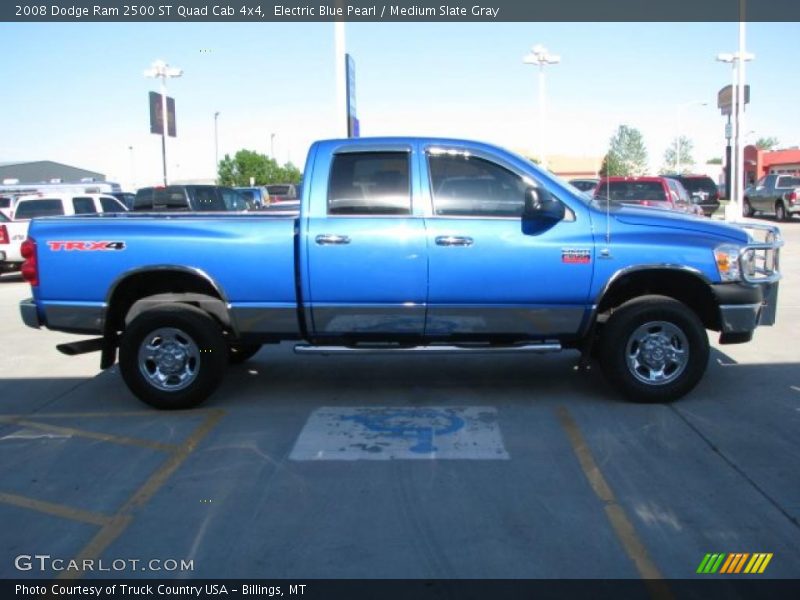 Electric Blue Pearl / Medium Slate Gray 2008 Dodge Ram 2500 ST Quad Cab 4x4