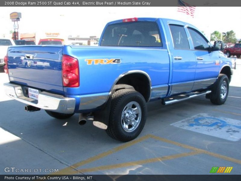 Electric Blue Pearl / Medium Slate Gray 2008 Dodge Ram 2500 ST Quad Cab 4x4
