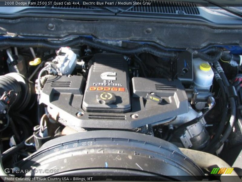Electric Blue Pearl / Medium Slate Gray 2008 Dodge Ram 2500 ST Quad Cab 4x4