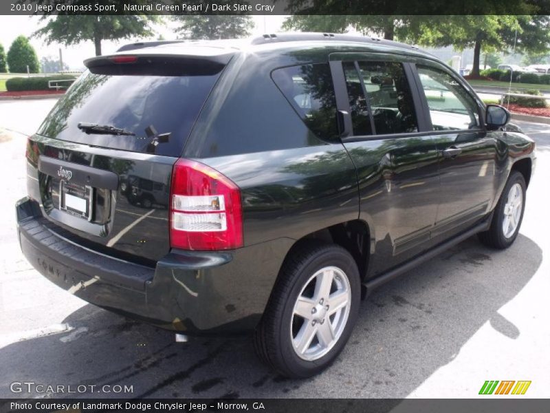 Natural Green Pearl / Dark Slate Gray 2010 Jeep Compass Sport