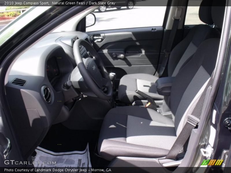 Natural Green Pearl / Dark Slate Gray 2010 Jeep Compass Sport