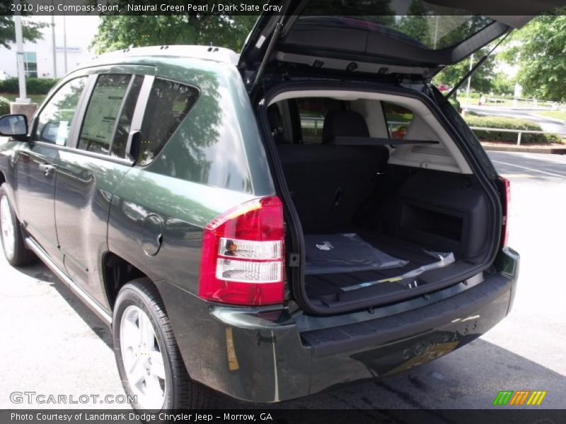 Natural Green Pearl / Dark Slate Gray 2010 Jeep Compass Sport