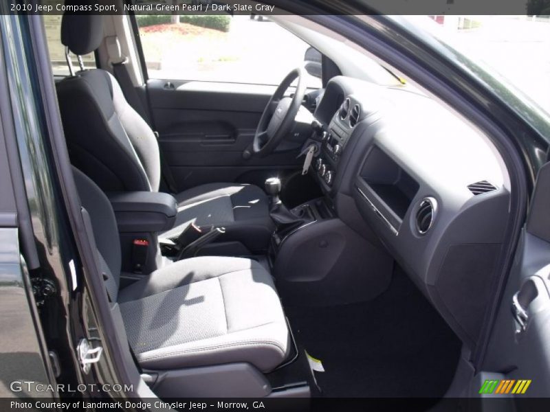 Natural Green Pearl / Dark Slate Gray 2010 Jeep Compass Sport