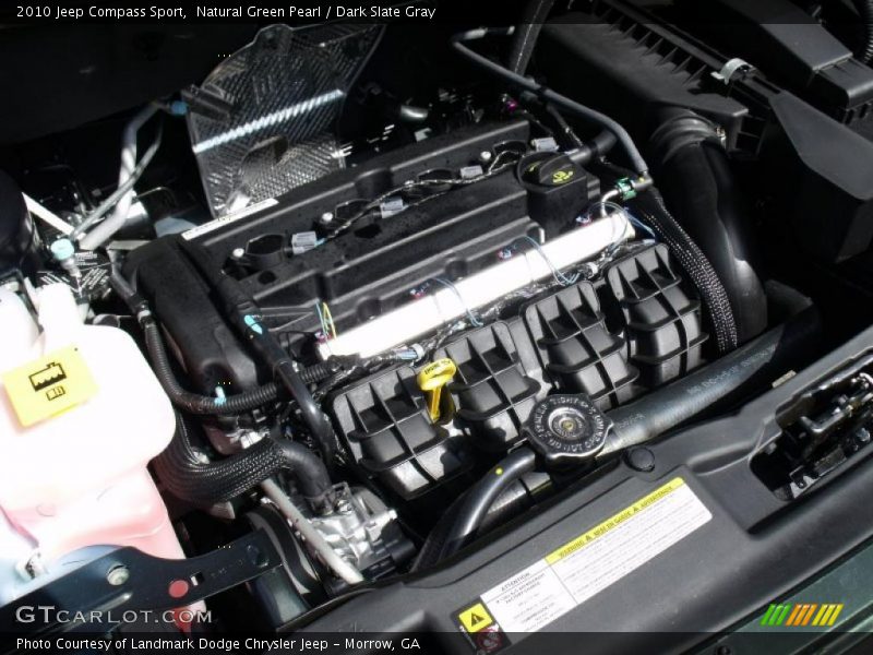 Natural Green Pearl / Dark Slate Gray 2010 Jeep Compass Sport