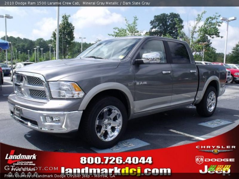 Mineral Gray Metallic / Dark Slate Gray 2010 Dodge Ram 1500 Laramie Crew Cab