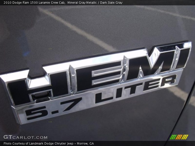 Mineral Gray Metallic / Dark Slate Gray 2010 Dodge Ram 1500 Laramie Crew Cab