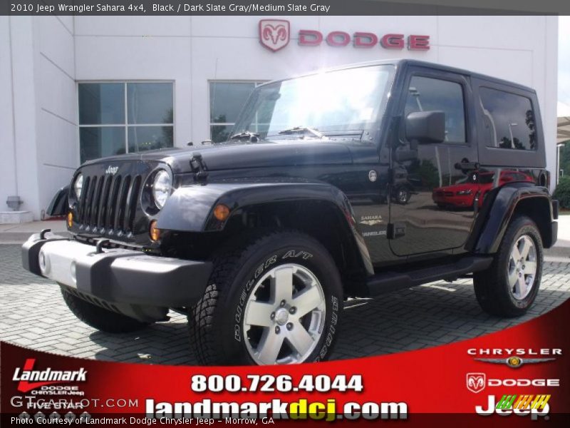 Black / Dark Slate Gray/Medium Slate Gray 2010 Jeep Wrangler Sahara 4x4