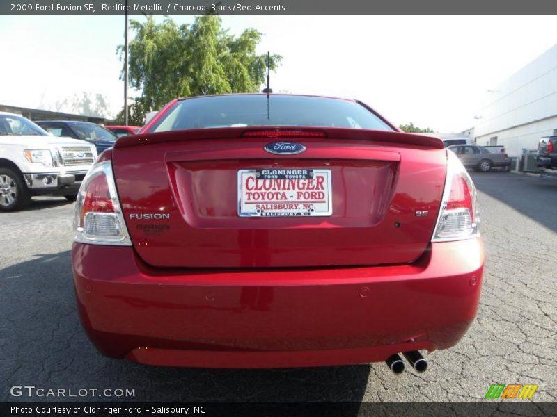 Redfire Metallic / Charcoal Black/Red Accents 2009 Ford Fusion SE