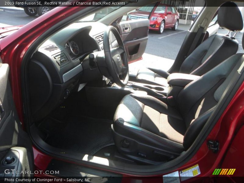 Redfire Metallic / Charcoal Black/Red Accents 2009 Ford Fusion SE