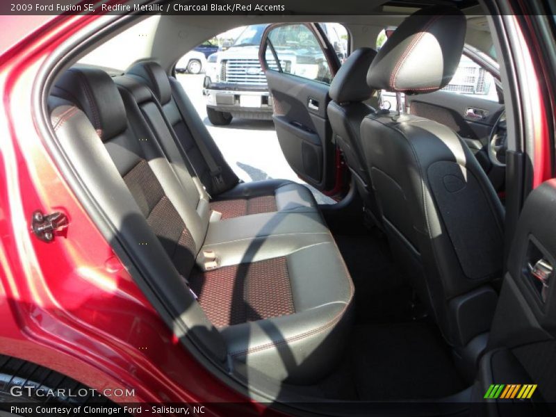 Redfire Metallic / Charcoal Black/Red Accents 2009 Ford Fusion SE