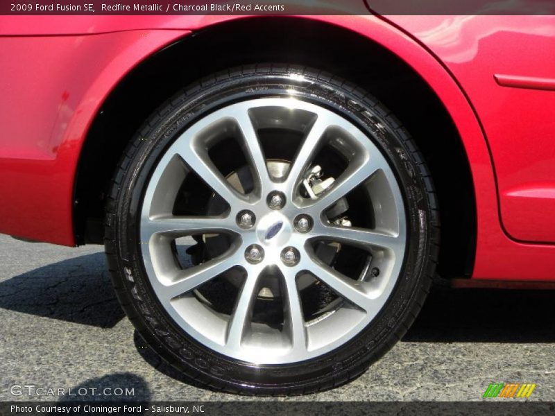 Redfire Metallic / Charcoal Black/Red Accents 2009 Ford Fusion SE