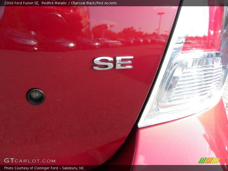 Redfire Metallic / Charcoal Black/Red Accents 2009 Ford Fusion SE