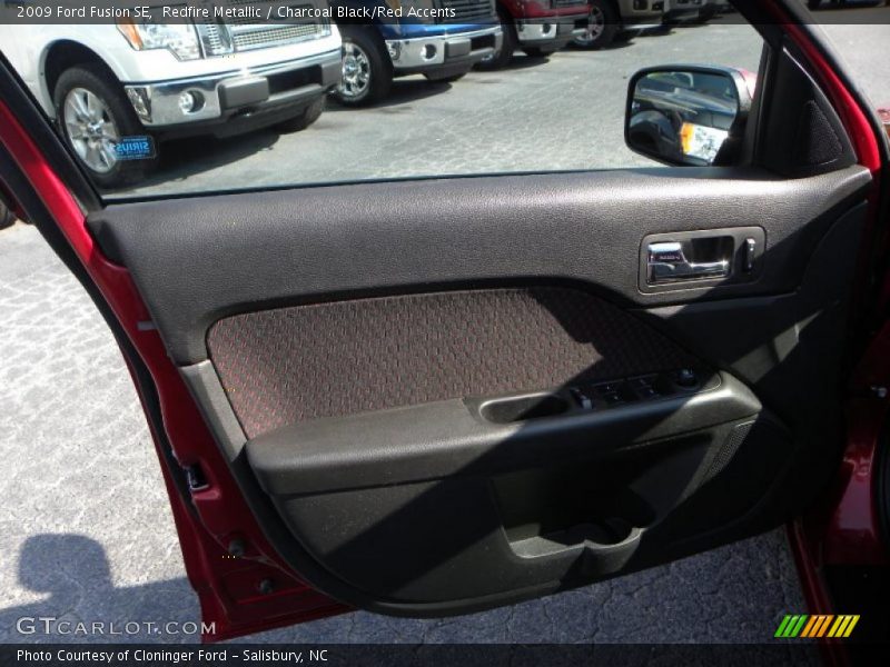 Redfire Metallic / Charcoal Black/Red Accents 2009 Ford Fusion SE