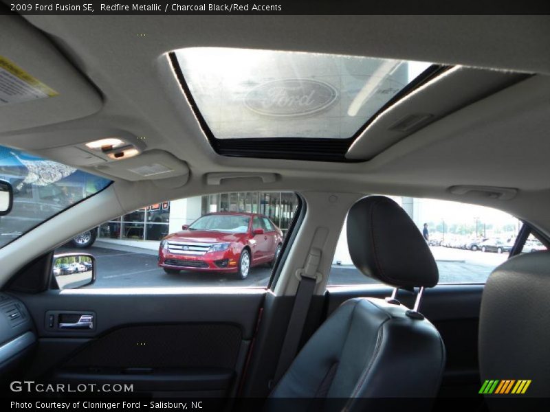 Redfire Metallic / Charcoal Black/Red Accents 2009 Ford Fusion SE