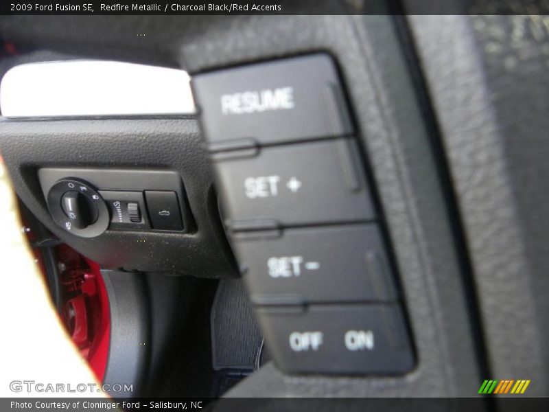 Redfire Metallic / Charcoal Black/Red Accents 2009 Ford Fusion SE