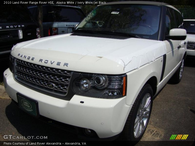Alaska White / Ivory White/Jet Black 2010 Land Rover Range Rover HSE