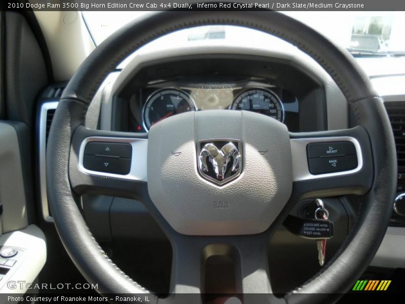 Inferno Red Crystal Pearl / Dark Slate/Medium Graystone 2010 Dodge Ram 3500 Big Horn Edition Crew Cab 4x4 Dually