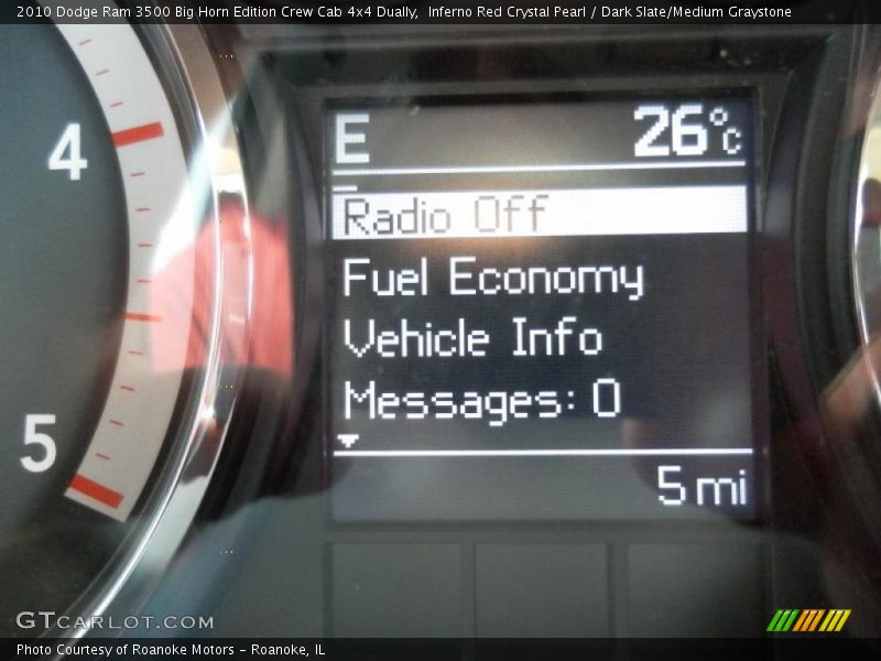 Inferno Red Crystal Pearl / Dark Slate/Medium Graystone 2010 Dodge Ram 3500 Big Horn Edition Crew Cab 4x4 Dually