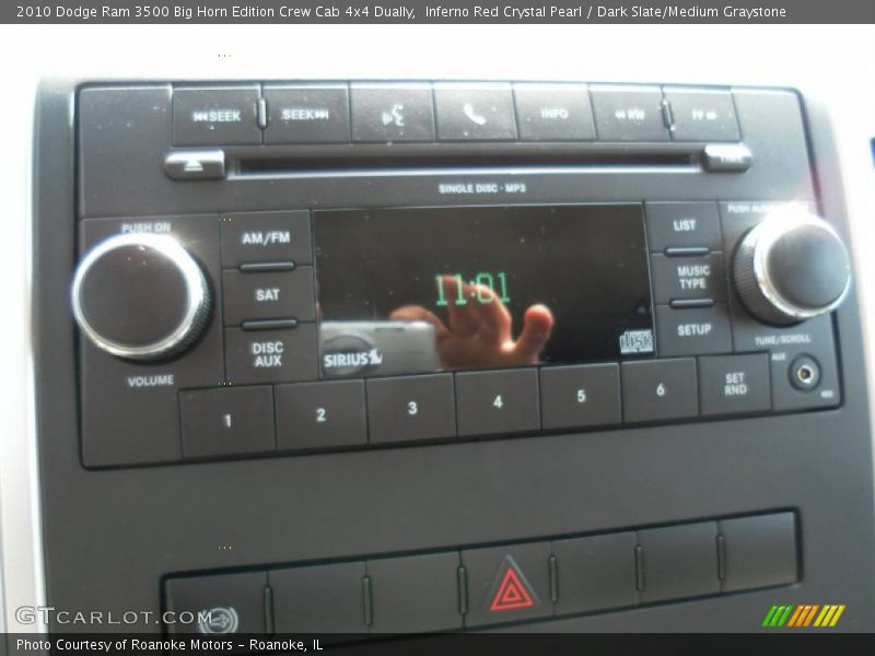 Inferno Red Crystal Pearl / Dark Slate/Medium Graystone 2010 Dodge Ram 3500 Big Horn Edition Crew Cab 4x4 Dually