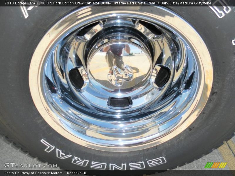 Inferno Red Crystal Pearl / Dark Slate/Medium Graystone 2010 Dodge Ram 3500 Big Horn Edition Crew Cab 4x4 Dually