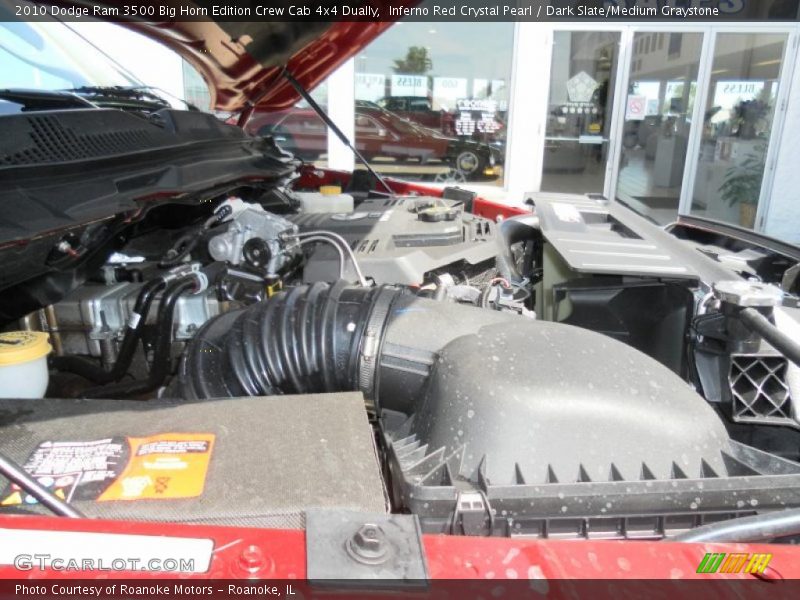Inferno Red Crystal Pearl / Dark Slate/Medium Graystone 2010 Dodge Ram 3500 Big Horn Edition Crew Cab 4x4 Dually