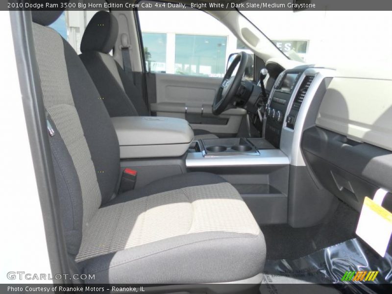 Bright White / Dark Slate/Medium Graystone 2010 Dodge Ram 3500 Big Horn Edition Crew Cab 4x4 Dually