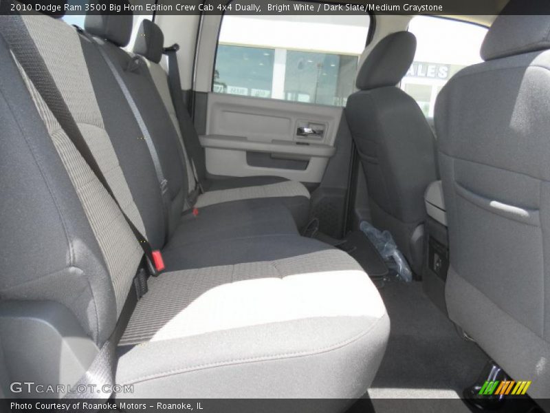 Bright White / Dark Slate/Medium Graystone 2010 Dodge Ram 3500 Big Horn Edition Crew Cab 4x4 Dually