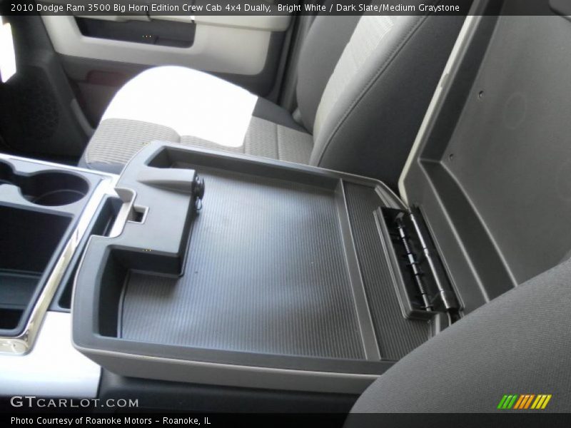 Bright White / Dark Slate/Medium Graystone 2010 Dodge Ram 3500 Big Horn Edition Crew Cab 4x4 Dually