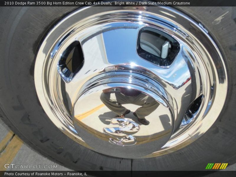 Bright White / Dark Slate/Medium Graystone 2010 Dodge Ram 3500 Big Horn Edition Crew Cab 4x4 Dually