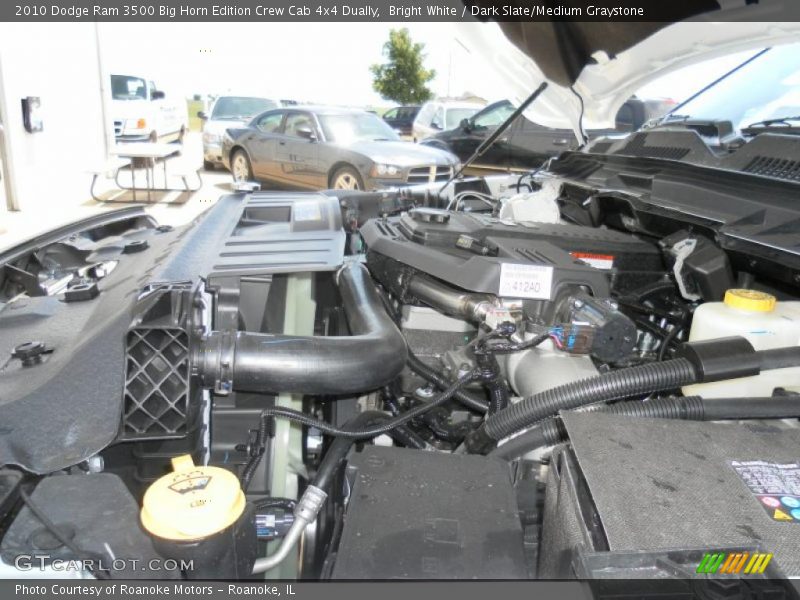 Bright White / Dark Slate/Medium Graystone 2010 Dodge Ram 3500 Big Horn Edition Crew Cab 4x4 Dually