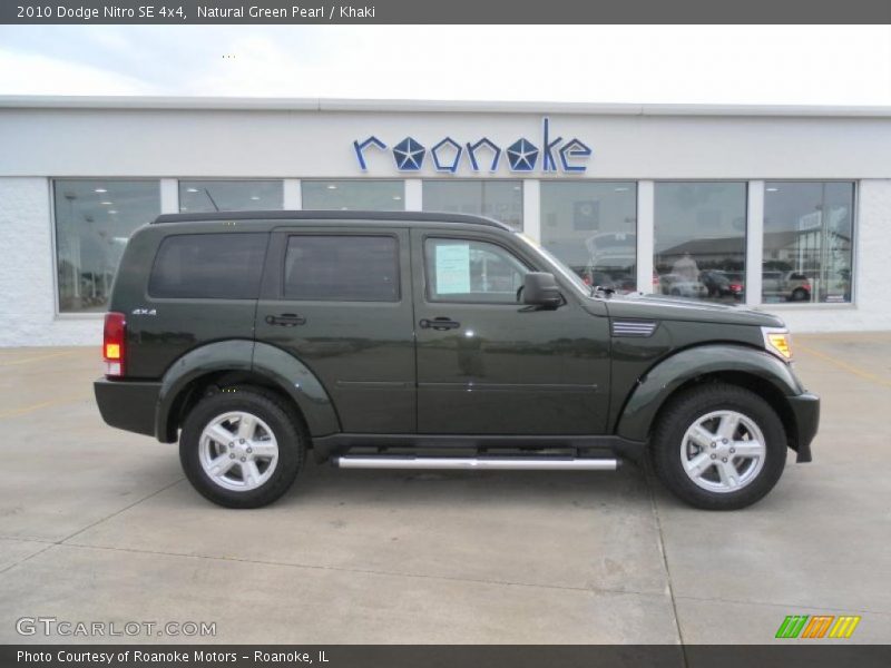 Natural Green Pearl / Khaki 2010 Dodge Nitro SE 4x4