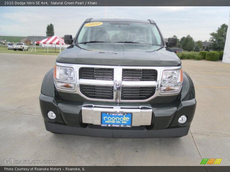 Natural Green Pearl / Khaki 2010 Dodge Nitro SE 4x4
