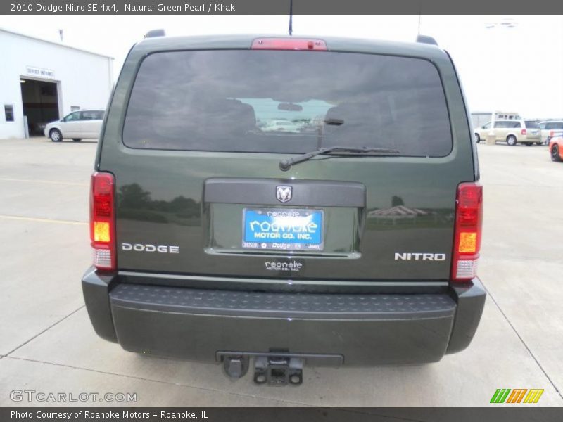 Natural Green Pearl / Khaki 2010 Dodge Nitro SE 4x4