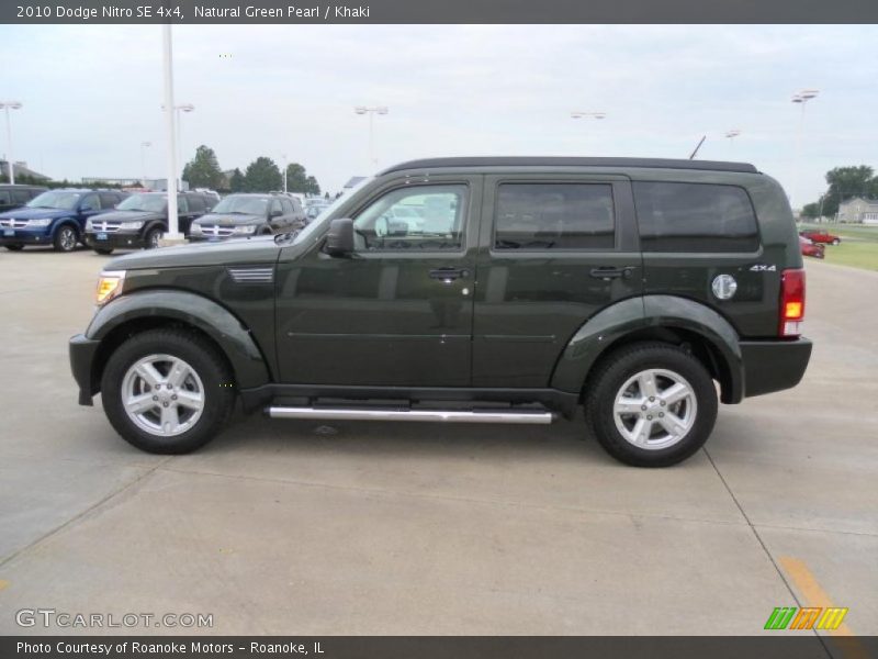Natural Green Pearl / Khaki 2010 Dodge Nitro SE 4x4