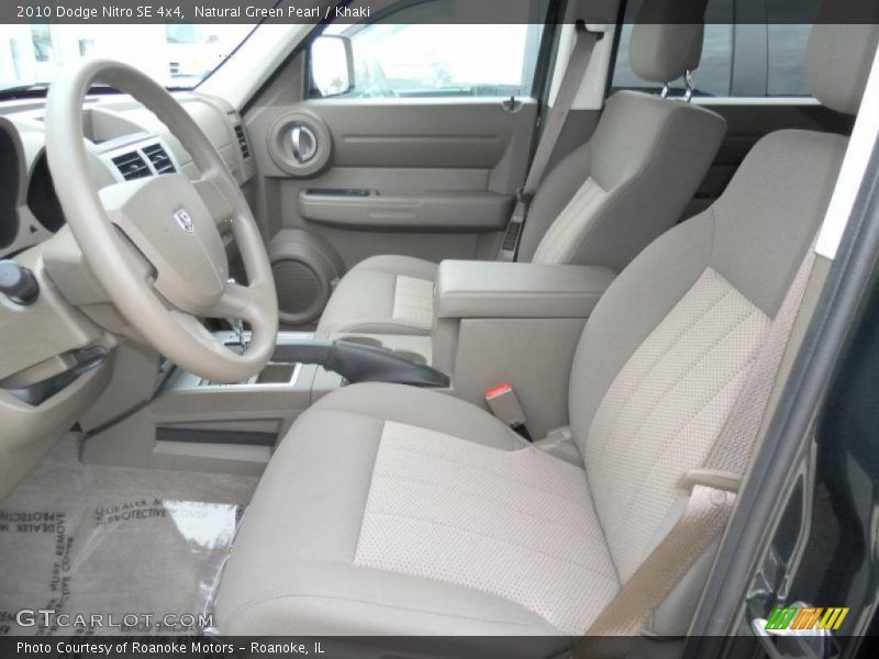 Natural Green Pearl / Khaki 2010 Dodge Nitro SE 4x4