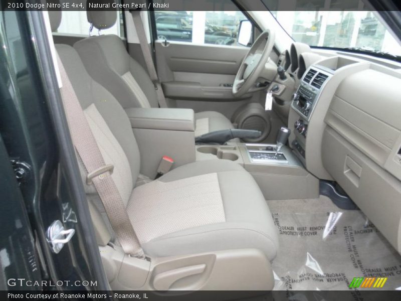 Natural Green Pearl / Khaki 2010 Dodge Nitro SE 4x4