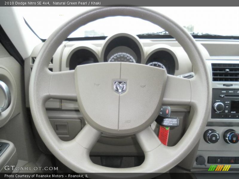 Natural Green Pearl / Khaki 2010 Dodge Nitro SE 4x4
