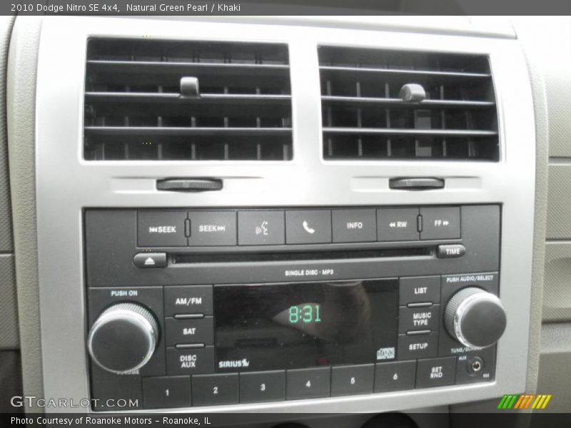 Natural Green Pearl / Khaki 2010 Dodge Nitro SE 4x4
