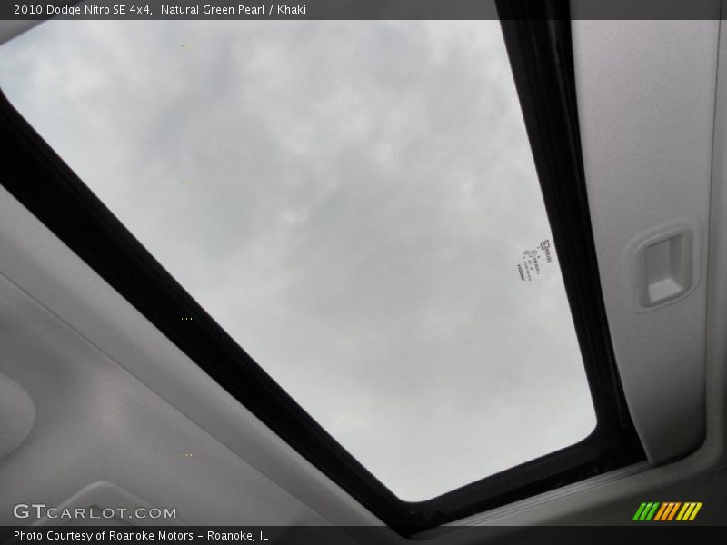 Natural Green Pearl / Khaki 2010 Dodge Nitro SE 4x4