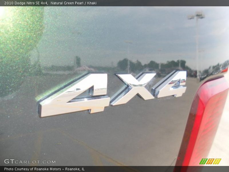 Natural Green Pearl / Khaki 2010 Dodge Nitro SE 4x4