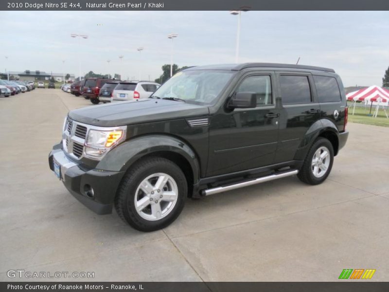 Natural Green Pearl / Khaki 2010 Dodge Nitro SE 4x4