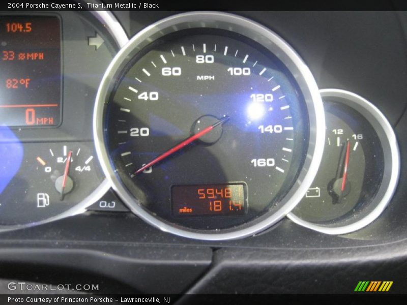 Titanium Metallic / Black 2004 Porsche Cayenne S