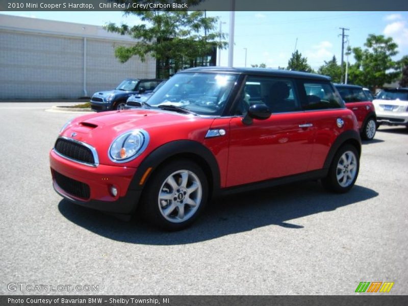 Chili Red / Grey/Carbon Black 2010 Mini Cooper S Hardtop