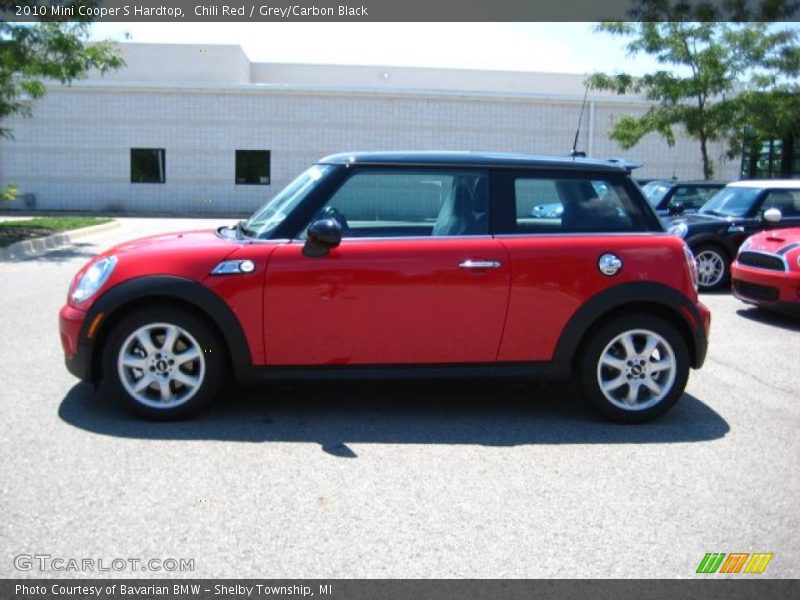 Chili Red / Grey/Carbon Black 2010 Mini Cooper S Hardtop