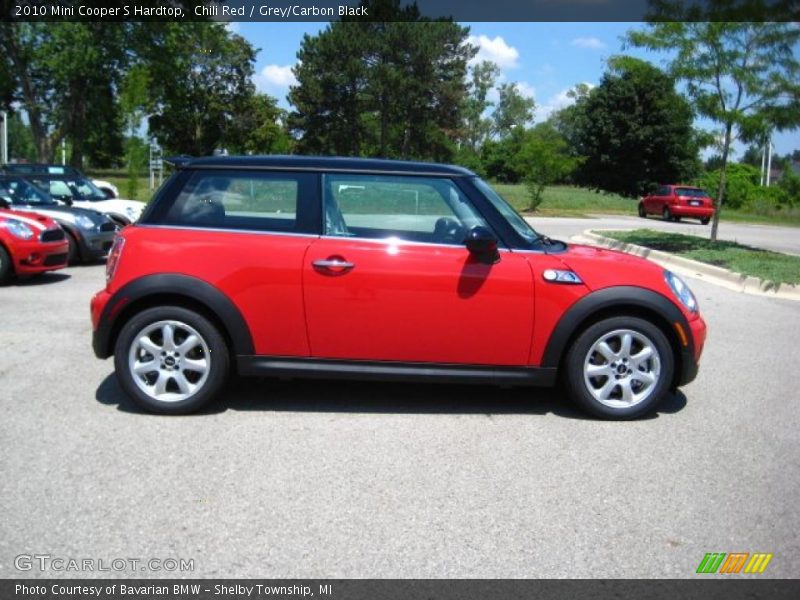 Chili Red / Grey/Carbon Black 2010 Mini Cooper S Hardtop